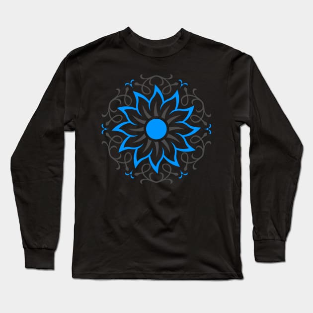 Face Mask Flower 14 Long Sleeve T-Shirt by SanTees